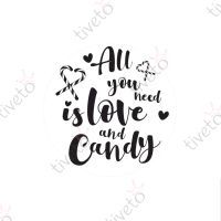 Stempel ALL YOU NEED IS LOVE AND CANDY Candybar Hochzeit Hessen - Wiesbaden Vorschau