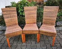 3 Esszimmerstühle Rattan Hessen - Wächtersbach Vorschau