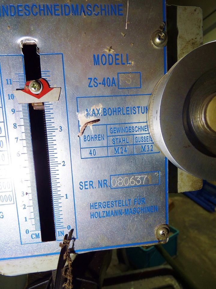 Getriebebohrmaschine Holzmann ZS40 APS 400V Säulenbohrmaschine in Rehna