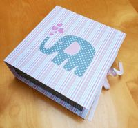 Baby Erinnerungsbox Mädchen rosa Elefant Geschenk Geburt englisch Bayern - Beilngries Vorschau