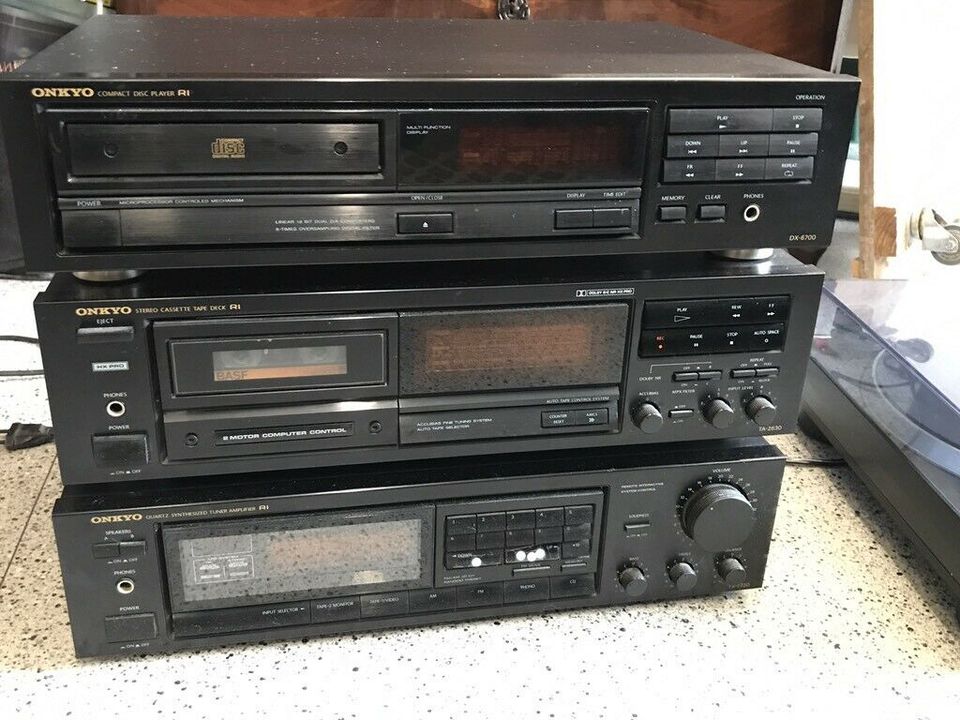 Onkyo Musikanlage Anlage Turm DX 6700 TA 2630 TX 7720 CP 1500F in Flintbek