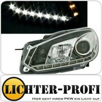 Led TFL Scheinwerfer chrom für VW Golf 6 VI BJ ab 2008 Hessen - Calden Vorschau