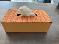 Tissue box hand made orange gestreift Box neu Saarland - Nalbach Vorschau