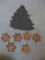 Weihnachtsbaum + 6 Sterne, Ton,  zusammen 3,- Niedersachsen - Celle Vorschau
