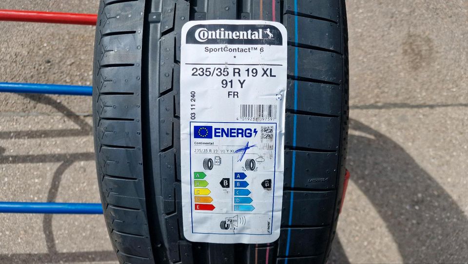 1 x Sommerreifen Continental Sportcontact 6 FR * XL 235/35R19 91Y in Burgau