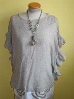 Tunika Mango beige Poncho Shirt Gr XL mit Rüschen neu Bayern - Landshut Vorschau