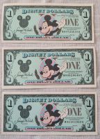 Disney, drei One Dollar Scheine von 1990 Bayern - Kirchenlamitz Vorschau