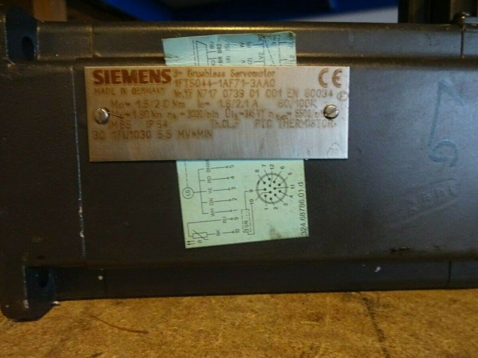 Siemens 1FT5044-1AF71-3AA0 Brushless Servomotor in Aalen
