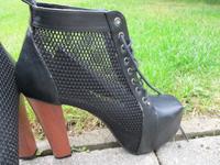 Ideal Mesh Plateau-Holzlook Blockabsatz Booties Gr.40 Bayern - Gersthofen Vorschau