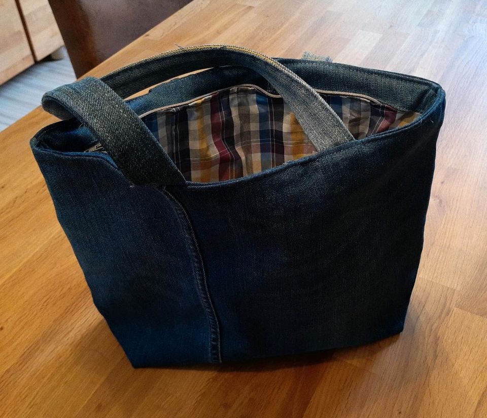 Handtasche Jeans Einzelstück handgefertigt in Heiligenhaus