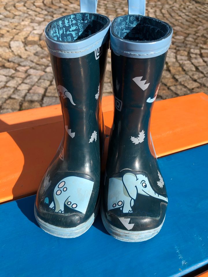 Gummistiefel Gummischuhe Kinder Regen Gr. 24 Elefanten in Eibenstock