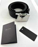 Prada Gürtel Leder Schwarz / Koppelschließe Silber NEU** Hessen - Wiesbaden Vorschau