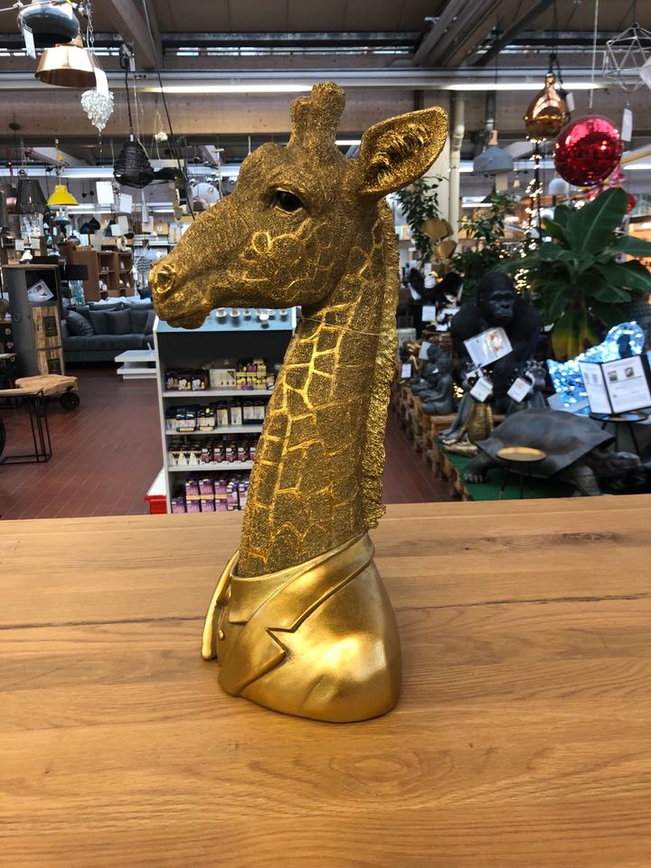 NEU! Giraffen Büste, Gold, Figur, Giraffe, Skulptur in Bremen