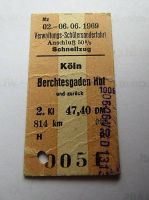 Fahrkarte Zug_Schnellzug_Köln-Berchtesgaden_1969_gebraucht Innenstadt - Köln Altstadt Vorschau