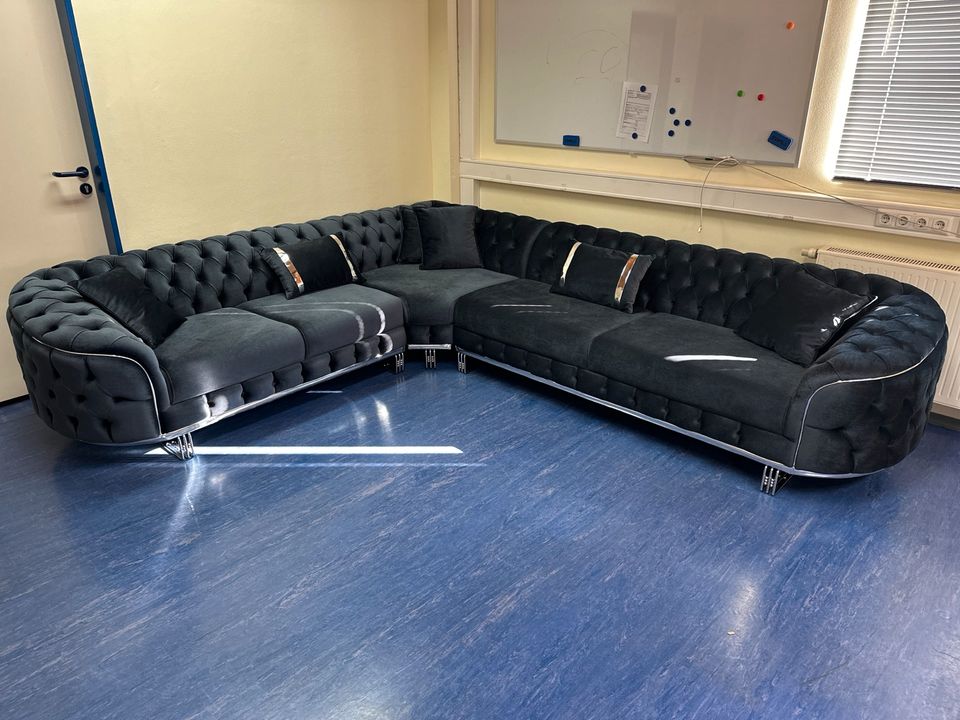 Platzmangel Angebote bis Ende Mai 24 (GLORIA Ecksofa) Chesterfield Wohnlandschaft Eckgarnitur Couch Sessel Sofa Gästezimmer QMLager QM Lager in Ursensollen