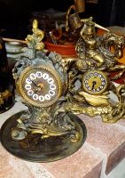 Uhr 2x Tisch-Kamin französische Barockuhr 1870 Antik Handmade Rheinland-Pfalz - Worms Vorschau