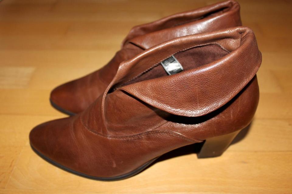 Tolle Ankle Boots, Leder, Janet D, braun, Gr. 40, 1x getragen in Eggenfelden