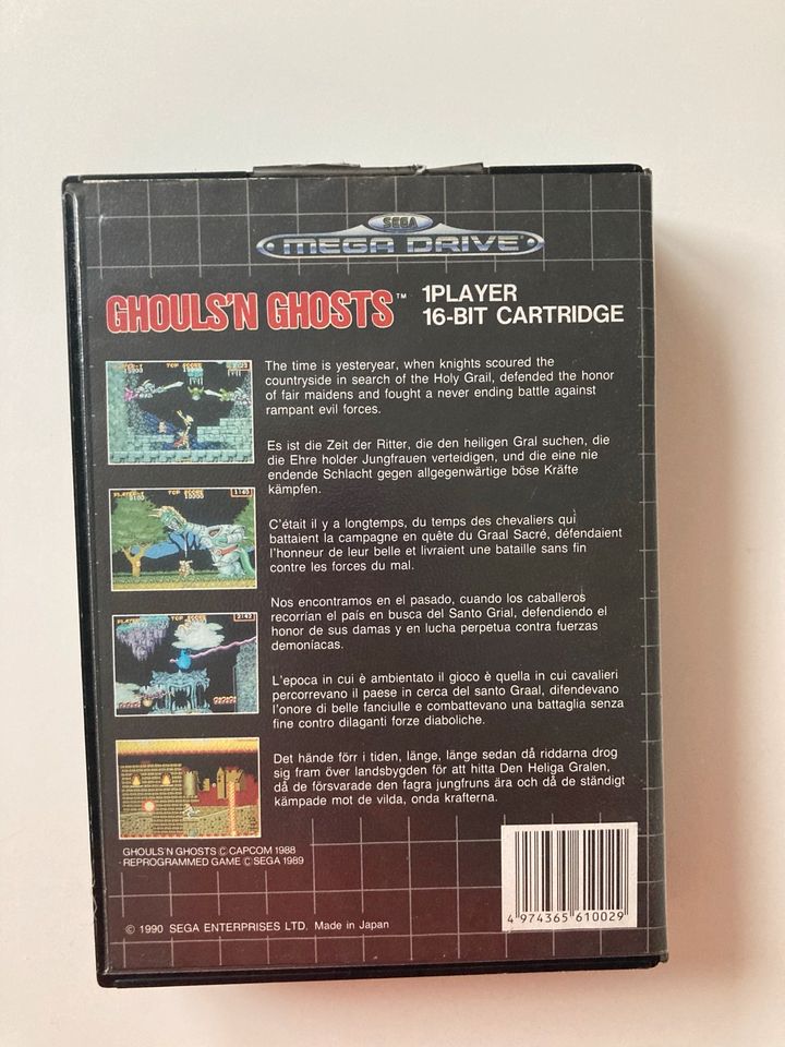 Sega Mega Drive Spiel Ghouls n Ghosts mit OVP und Anleitung in Berlin