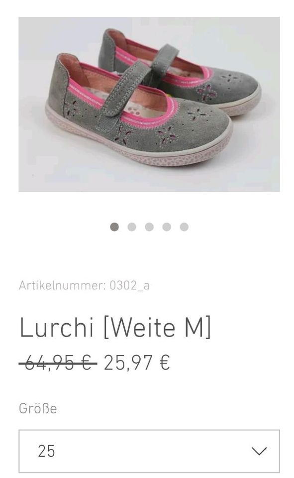 Neue Ballerinas Gr. 25 26 27 29 34 36 Lurchi Superfit Richter in Herzogenaurach