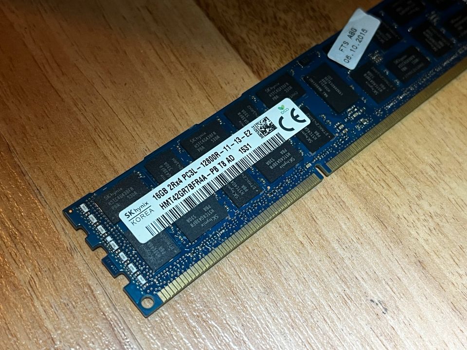 16GB Ram Riegel -  16GB SKhynix 2Rx4 PC3L - 12800R - 11 - 13 - E2 in Geseke