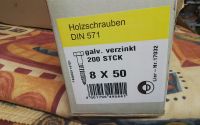 Holzschrauben 8x50 vz. DIN 571 (Pack 200) Saarland - Merchweiler Vorschau