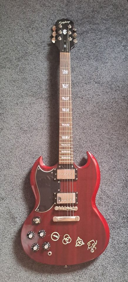 Epiphone SG Standard Lefthand/Linkshänder mit P-90 Pickup in Essen