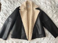 NA-KD Lederjacke wie neu schwarz beige mit Fell Felljacke Matt Berlin - Köpenick Vorschau