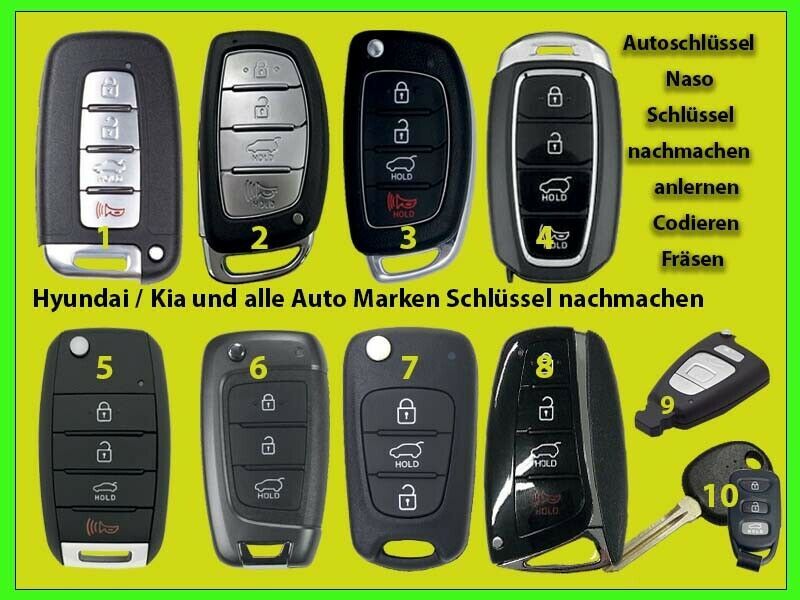 Hyundai Schlüssel nachmachen / Autoschlüssel nachmachen in  Nordrhein-Westfalen - Mönchengladbach, Auto-Reparaturen und  Dienstleistungen