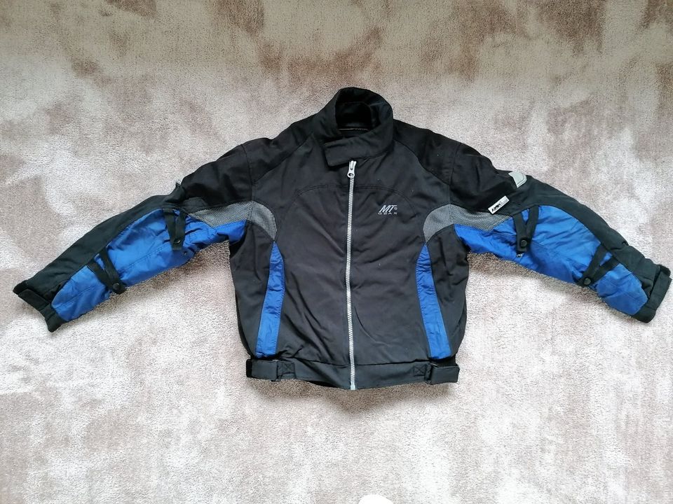 Motorradjacke Damen Gr. 40/42, schwarz-blau von MT Gear in Remagen