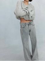 H&M Jeans Grau Wideleg Gr. 36 Schleswig-Holstein - Reinbek Vorschau