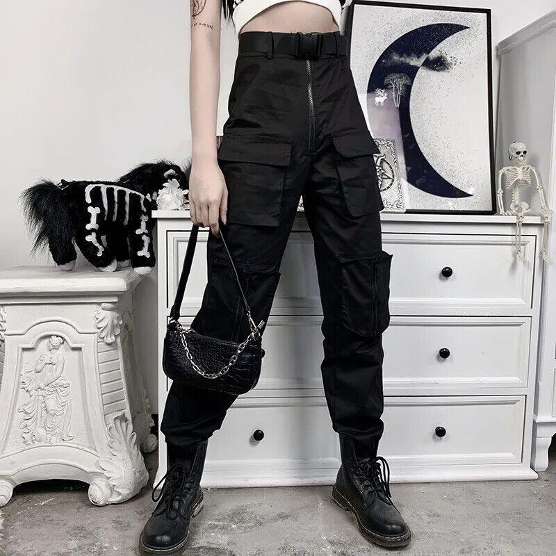 Women Techwear Pant Hose Hosen Tech Wear Rave Club Wear Techno in Stuttgart