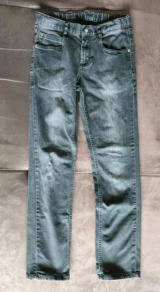 Jeans LEMMI Größe 158 - schwarz/grau in Bohmte