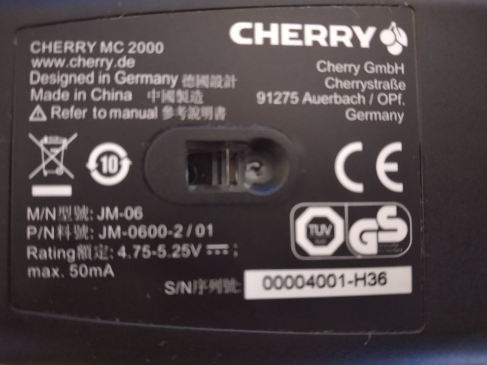 PC Cherry MC 2000 Scroll Maus Infrarot kabelgebunden USB schwarz in Essen -  Essen-Ruhrhalbinsel | Tastatur & Maus gebraucht kaufen | eBay Kleinanzeigen  ist jetzt Kleinanzeigen