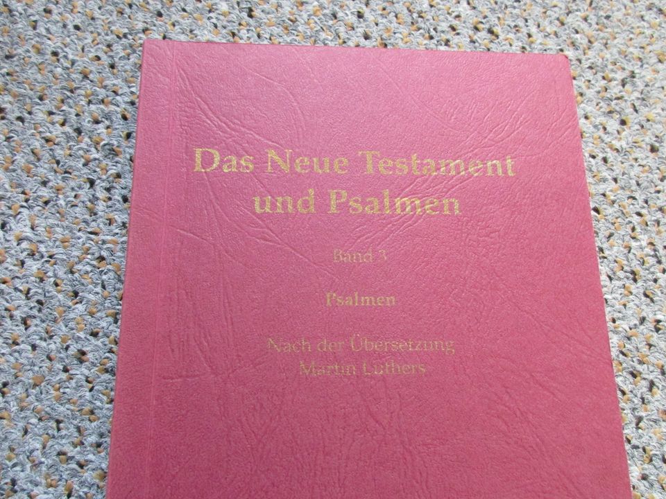 Das Neue Testament Psalmen Abschrift handgeschrieben Sonderausgab in Oldenburg