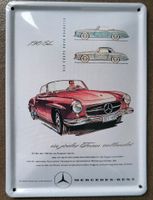 Mercedes Benz 190 SL Blechschild, Sammlerkarte Bayern - Kitzingen Vorschau