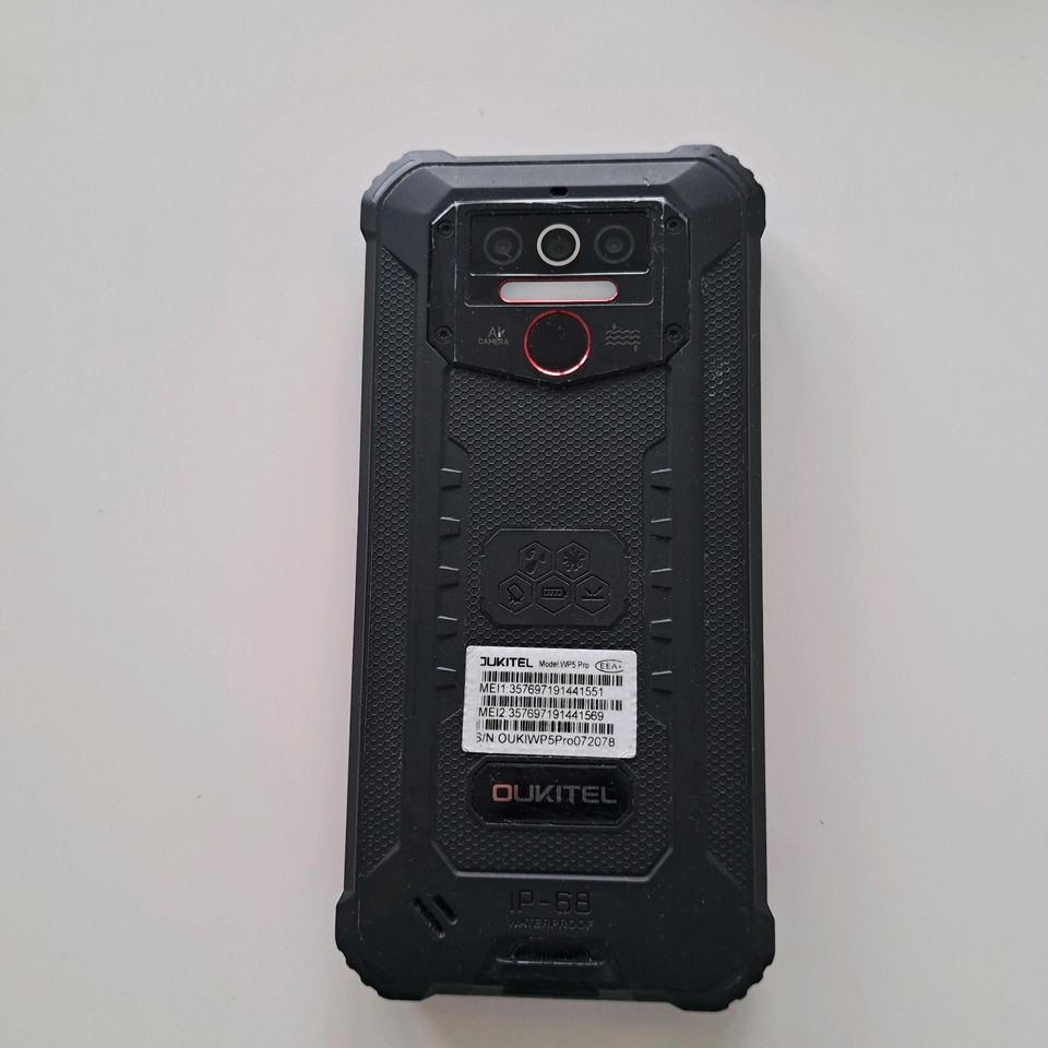 OUKITEL WP5 Pro- 64GB - Schwarz Rot (Ohne Simlock) Smartphone in Ravensburg