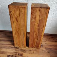 2 x Sheesham Palisander Holzsäule / Blumenpodest 85 x 25 x 25cm Schleswig-Holstein - Ahrensburg Vorschau