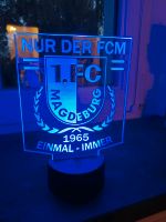 1 FC Magdeburg, LED Lampe, Nachtlicht, Deko Sachsen-Anhalt - Osterweddingen Vorschau