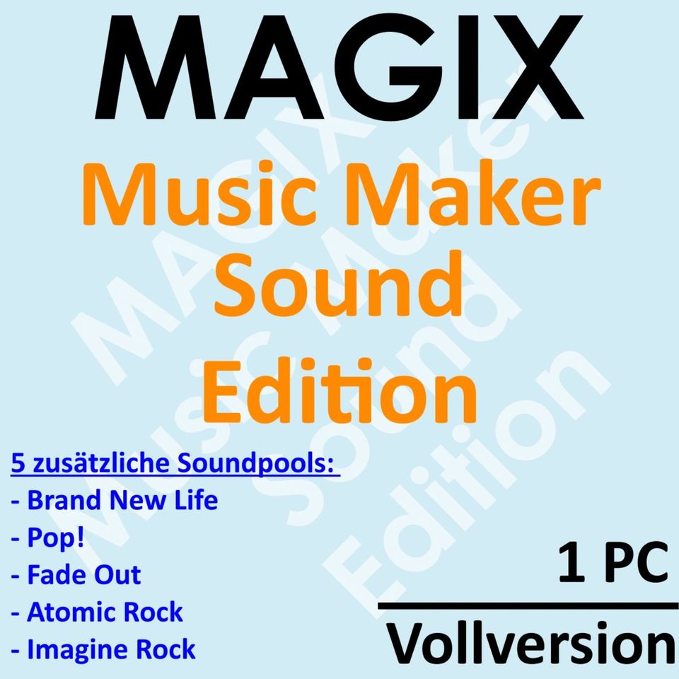 Magix Music Maker 2024 Sound Edition - 5 zusätzliche Soundpools in Hohndorf