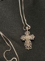 Kette 925 Silber mit Kreuz Anhänger Nordrhein-Westfalen - Erftstadt Vorschau