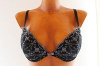 H&M BH Push Up 85B Spitze schwarz grau Niedersachsen - Borkum Vorschau