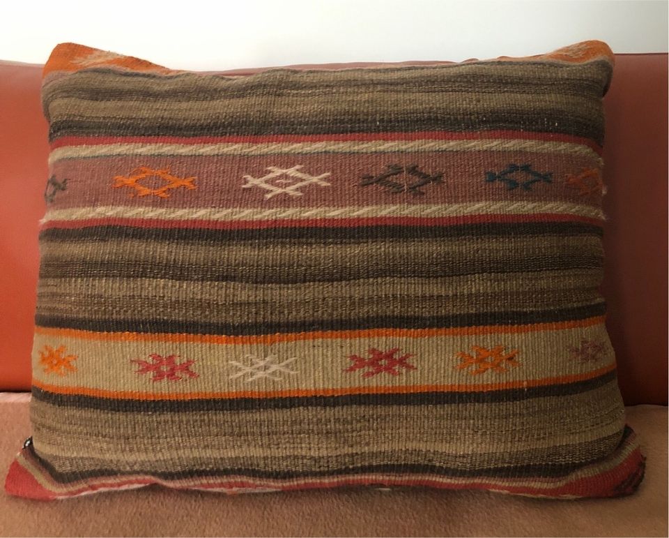 Kelim Kilim Kissen Deko Teppich Boho Pillow Antik Naturtöne in München