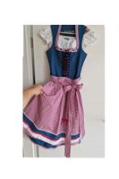 Country Line Dirndl Größe 32 (bordeaux, blau) mit Bluse, Tracht Bayern - Mering Vorschau