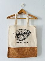 Supersüße Tasche mit Monstera-Motiv und Kork Berlin - Pankow Vorschau