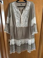 Sommerkleid Kleid Tredy in Größe 3 (46) mit Spitze schlammfarben Hessen - Birstein Vorschau