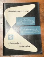 Betriebsanleitung VW Limousine-Cabrio von 1961 Nordrhein-Westfalen - Horn-Bad Meinberg Vorschau