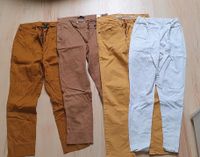 Paket 4 Hosen S M 36 38 gelb ocker Zimt curry weiß H&M Esprit Brandenburg - Schildow Vorschau