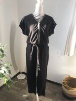 Damen jumpsuit gr 36 schwarz metallic silver Gummiband neuwertig Hessen - Marburg Vorschau