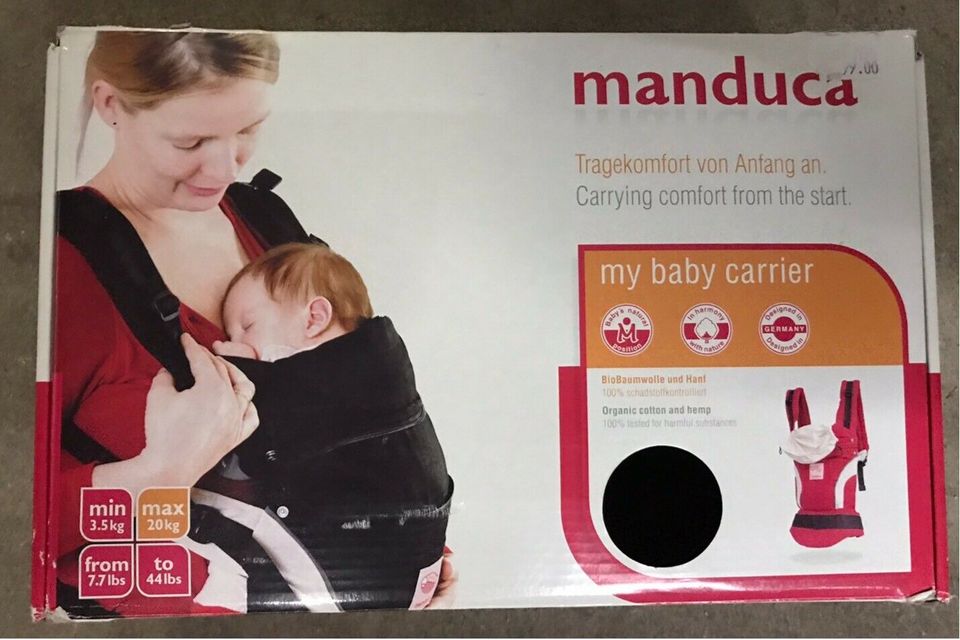 Manduca Babytrage mit warmer Fleecejacke in Düsseldorf