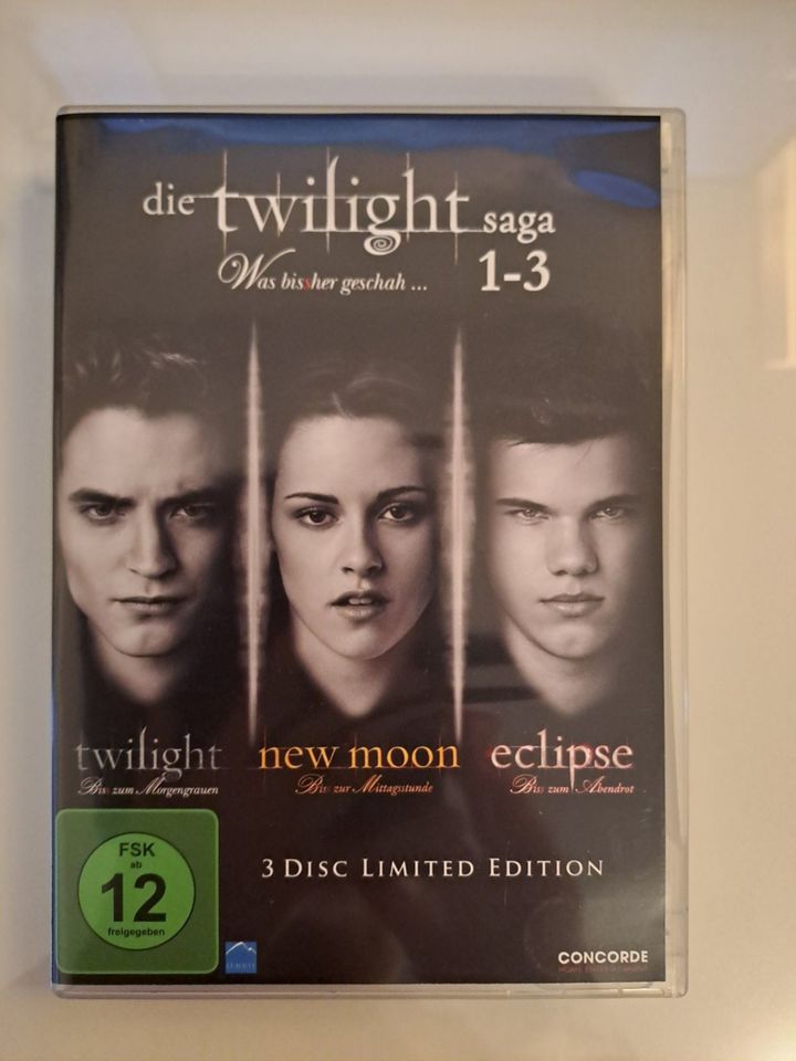 die twilight saga 1-3 DvD's Filme in Allersberg